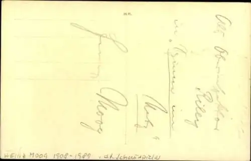 Ak Schauspieler Heinz Moog, Portrait, Autogramm