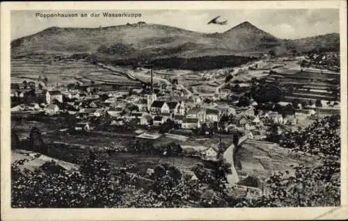 Ak Poppenhausen an der Wasserkuppe Rhön, Gesamtansicht