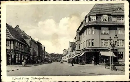 Ak Rendsburg in Schleswig Holstein, Königstraße, Apotheke