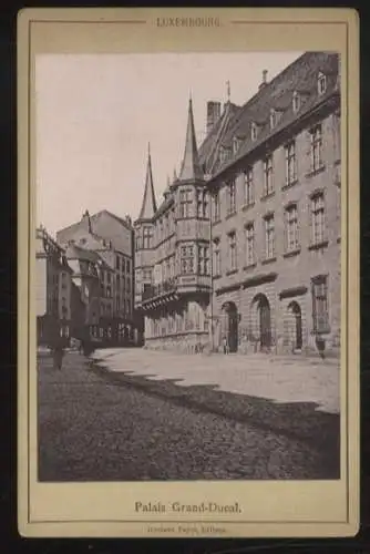 Cabinet Foto Stadt Luxemburg Großherzoglicher Palast Palais Grand-Ducal