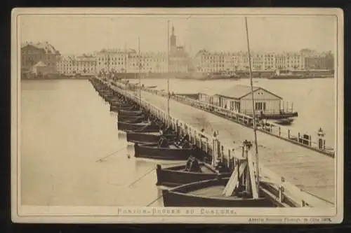 Cabinet Foto Pontonbrücke zu Koblenz