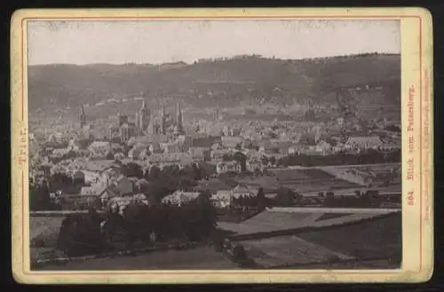 Cabinet Foto Gesamtansicht der Stadt vom Petersberg