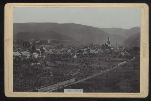 Cabinet Foto Gesamtansicht Ahrweiler mit Weinbergen