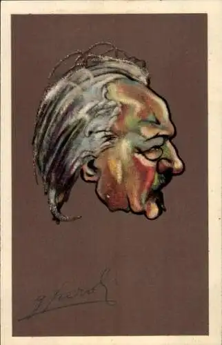 Künstler Ak Il Congresso della Pace attraverso la Caricatura, Polonia, Ignacy Jan Paderewski