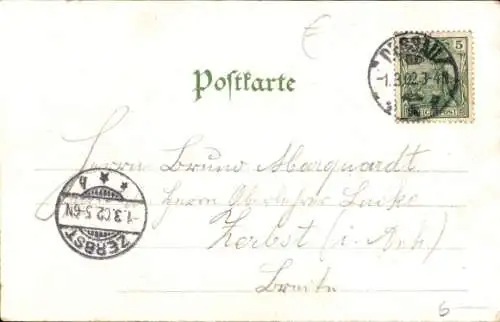 Wappen Ak Steh ich in finstrer Mitternacht, Frau überreicht Wachsoldat ein Paket