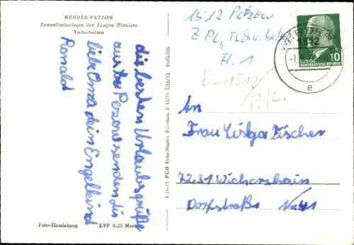 Ak Petzow Werder an der Havel, Zentralferienlager der Jungen Pioniere