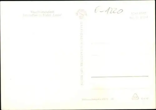 Ak Eisenhüttenstadt in Brandenburg, Leninallee, Hotel Lunik
