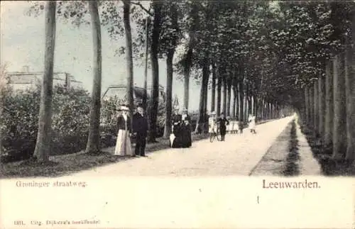 Ak Leeuwarden Friesland Niederlande, Groninger Straatweg