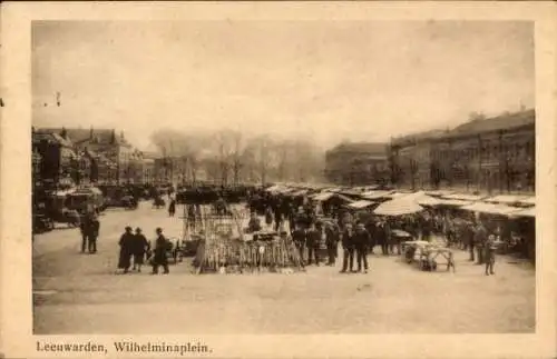 Ak Leeuwarden Fryslân Niederlande, Wilhelminaplein