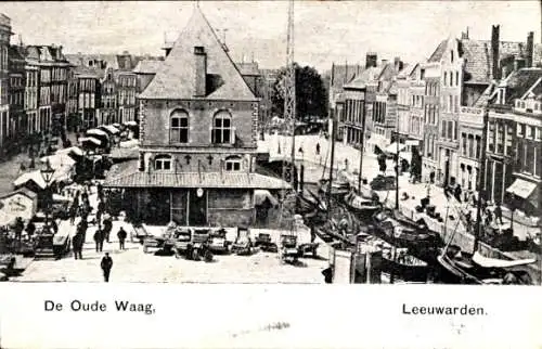 Ak Leeuwarden Fryslân Niederlande, De Oude Waag