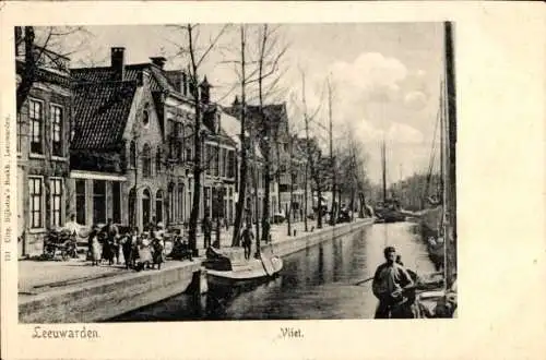 Ak Leeuwarden Friesland Niederlande, Vliet