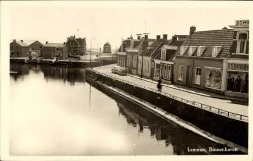 Ak LemmerFriesland Niederlande, Binnenhaven