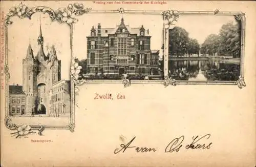 Passepartout Ak Zwolle Overijssel Niederlande, Sassenpoort, Haus des Kommissars