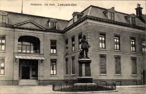 Ak Leeuwarden Fryslân Niederlande, Hofplein, Denkmal