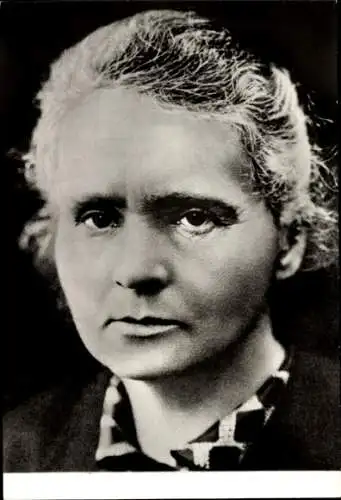 Ak Marie Curie Sklodowska, Physikerin und Chemikerin