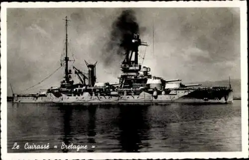 Ak Französisches Kriegsschiff Bretagne, Französische Marine