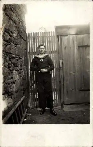 Foto Ak Französischer Seemann in Uniform, Matrose