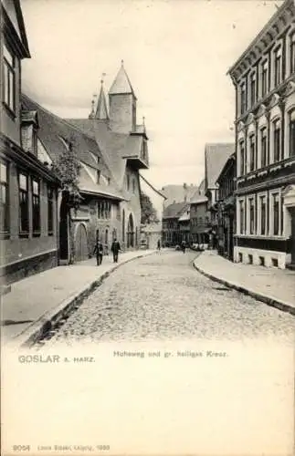 Ak Goslar am Harz, Hoheweg, großes heiliges Kreuz