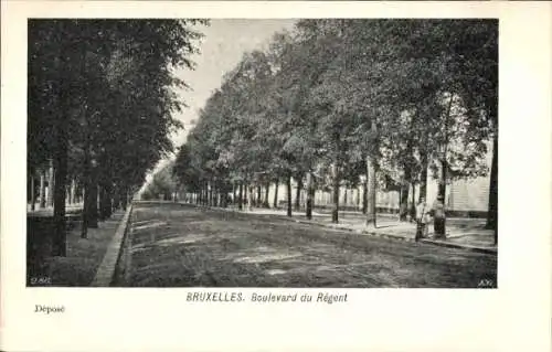 Ak Brüssel Brüssel, Boulevard du Regent