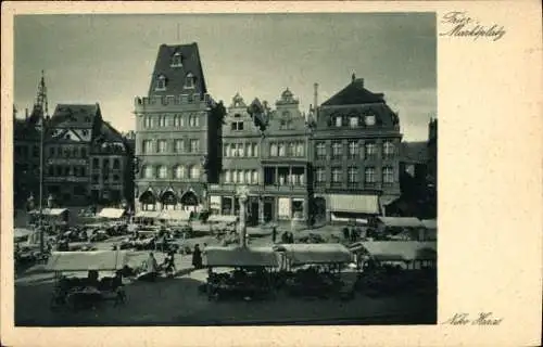 Ak Trier an der Mosel, Marktplatz