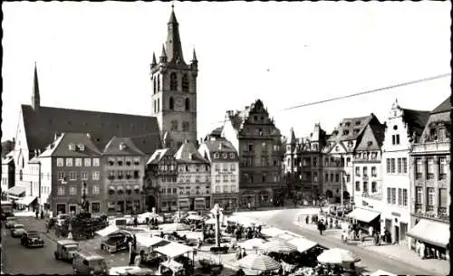 Ak Trier an der Mosel, Markplatz, St. Gangolphkirche