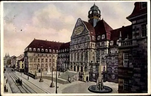 Ak Kassel in Hessen, Rathaus, Königstraße