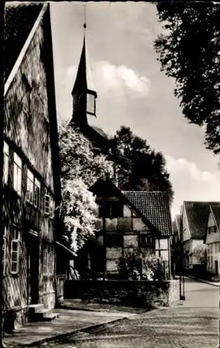 Ak Blomberg in Lippe, Im Seligen Winkel, Kirchturm