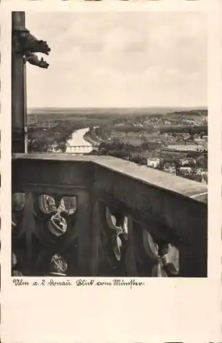 Ak Ulm an der Donau, Gesamtansicht, Blick vom Münster