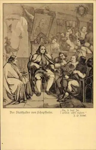 Ak Schopfheim in Baden, Stadthalter