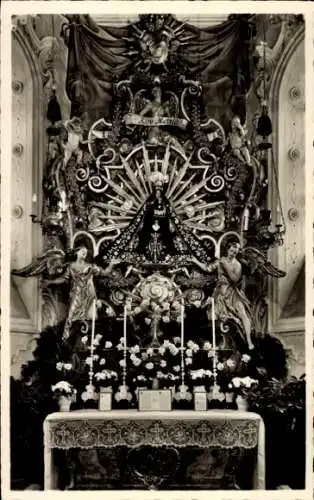 Ak Sankt Märgen im Schwarzwald, Wallfahrtskirche, Gnadenaltar