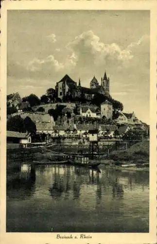 Ak Breisach am Oberrhein, Teilansicht, Kirche