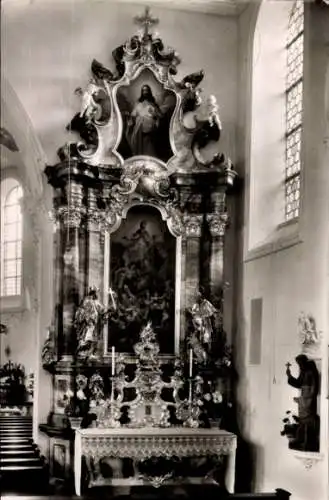 Ak Sankt Märgen im Schwarzwald, Pfarr- und Wallfahrtskirche, Rechter Seitenaltar