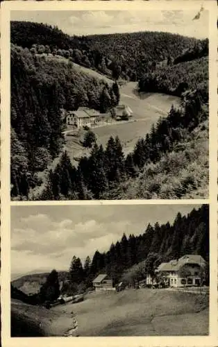 Ak Mambach Zell im Wiesental, Gasthaus Pension Forsthof, Dependance, Panorama