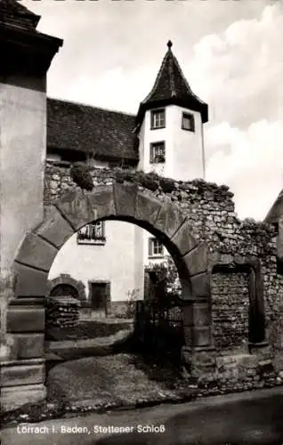 Ak Lörrach in Baden, Stettener Schloss