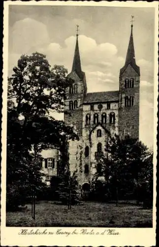 Ak Höxter an der Weser, Kloster Corvey, Kirche