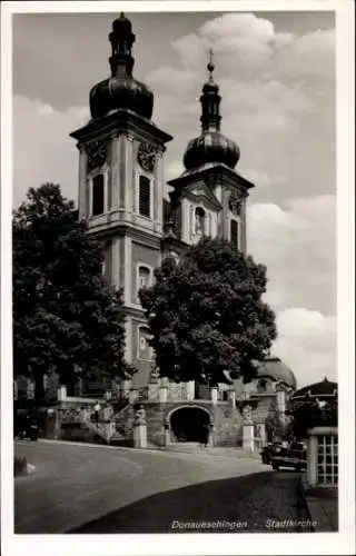 Ak Donaueschingen im Schwarzwald, Stadtkirche