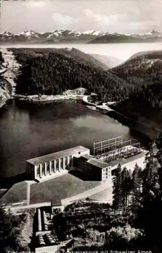 Ak Häusern im Schwarzwald, Kraftwerk Schwarzabruck, Schluchsee