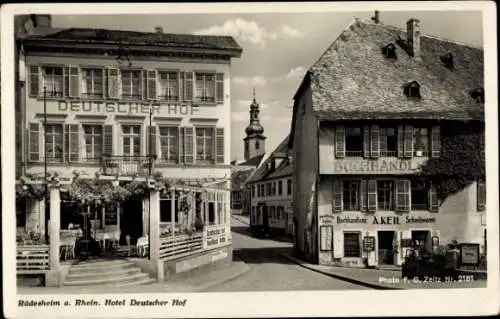 Ak Rüdesheim am Rhein, Hotel Deutscher Hof