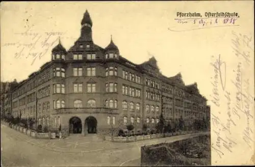 Ak Pforzheim im Schwarzwald, Osterfeldschule