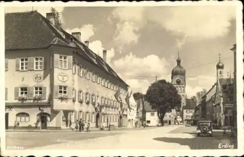 Foto Ak Erding in Oberbayern, Rathaus