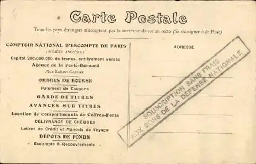 Ak La Ferté Bernard Sarthe, Comtoir National d'Escompte de Paris