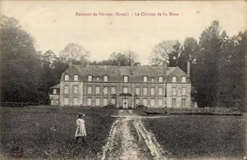 Ak Sézanne Marne, Chateau de La Noue