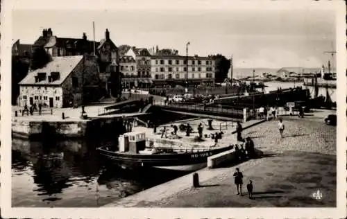 Ak Honfleur Calvados, Vue generale du Port