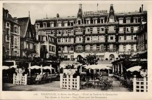 Ak Trouville Calvados, Reine des Plages, Hotel de Paris, Cancaniere