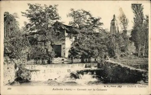 Ak Les Planches près Arbois Jura, Cascade sur la Cuisance