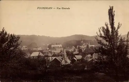 Ak Fourdrain Aisne, Gesamtansicht