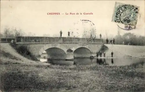 Ak Cheppes Marne, Brücke Guenelle