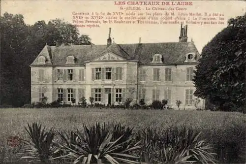 Ak Saint Julien les Villas Aube, Chateau des Cours