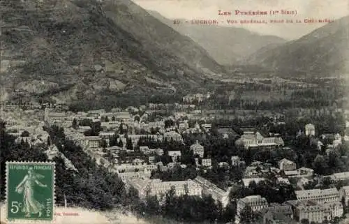 Ak Luchon Haute Garonne, vue generale prise de la chaumiere