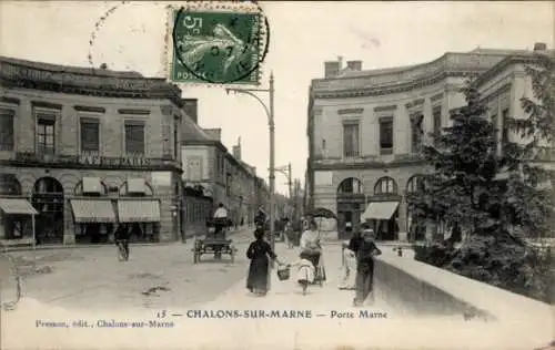 Ak Chalons sur Marne, Porte Marne